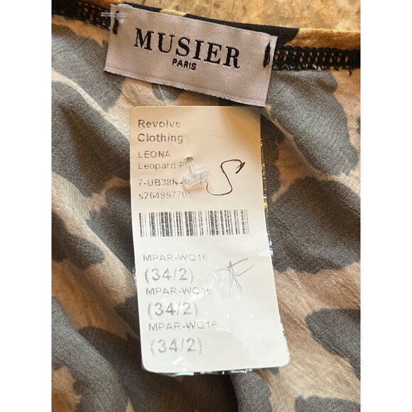 Musier Paris Leona Skirt in Leopard Print 34/2 New womens Animal - Picture 9 of 14